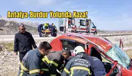Burdur'da Kontrolden Çıkan Araç Şarampole Savruldu: 2 Yaralı