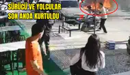 Manavgat'ta İçerisinde Bebek Olan Otomobil Bir Anda Alev Topuna Döndü!