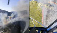Marmaris'te korkutan alevler! Havadan ve Karadan Dev Müdahale