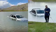 Antalya'da Off-Road Heyecanı Yarım Kaldı: Araç Suya Gömüldü