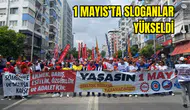 Antalya'da Emekçiler 1 Mayıs için Meydana İndi! Emekçiler Cumhuriyet Meydanı'na Yürüdü