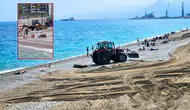Ağır İş Makineleri Dünyaca Ünlü Konyaaltı Sahili'nde