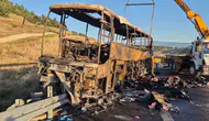 İzmir-Antalya Seferinde Otobüs Yandı: 1'i Bebek 8 Kişi Can Verdi