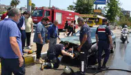 Serik’te Hareketli Dakikalar: Sulama Aracıyla Otomobil Yangınına Müdahale