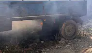 Hatay'da Bahçe Yangını Korkuttu: Römorka Sıçrayan Alevler Söndürüldü!