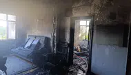 Antalya'da Zemin Katta Başlayan Yangın Mahalleyi Sokağa Döktü! 2 Oda Kül Oldu!