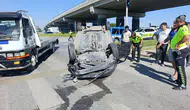Manavgat’ta Otomobil Takla Attı! Sürücü Burnu Bile Kanamadan Kurtuldu