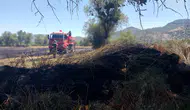 Burdur'da Anız Yangını Paniği! 5 Dönümlük Alan Kül Oldu