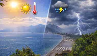 Antalya’da 4 Gün Aşırı Sıcak! 5. Gün Sağanakla Yaz Tersine Dönecek