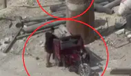Elektrikli Motosikletle Geldiler, Demir Boruları Çalıp Kaçtılar