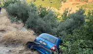 Alanya’da Şarampole Uçan Otomobili Beton Mikseri Tuttu