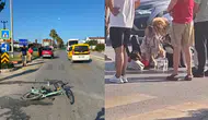 Manavgat’ta Feci Kaza: Otomobil Bisiklete Çarptı, Anne ve Kızı Yaralandı!