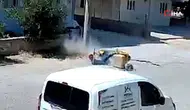 Antalya'da Sıcak Hava Kazaya Neden Oldu! Postacı Direğe Çarptı