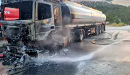 Eğirdir'de Tankerde Çıkan Yangın İtfaiyeyle Söndürüldü