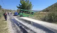 Manavgat'ta Eriten Sıcak Asfalt Kazaya Noldu: Biri Turist 2 Yaralı