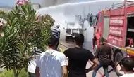 Hatay Kırıkhan Yolunda Pikap Alevler İçinde Kaldı