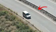 Otoyolda Geri Giden Sürücü Drona Yakalandı! Cezadan Kaçamadı
