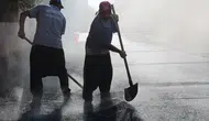 200 Derece Sıcaklıkta Zorlu Mesai: Asfaltta Yumurta Pişti!