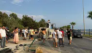 Alanya'da Bisikletliye Çarpmamak İçin Direksiyonu Kırdı! Ortalık Savaş Alanına Döndü
