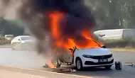 Serik'te LPG'li Otomobil Yangını: 4 Kişi Hastaneye Kaldırıldı