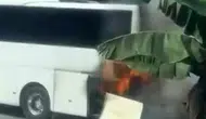 Alanya Kargıcak'ta Tur Otobüsünden Alevler Yükseldi