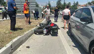 Burdur'da Otomobil ile Motosiklet Çarpıştı: 1 Yaralı
