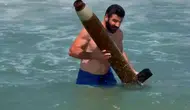 Sahilde Roket veya Füze Parçasını Andıran Gizemli Cisim Paniği!