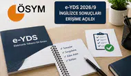 e-YDS 2026/9 Sonuçları ÖSYM Tarafından Erişime Açıldı