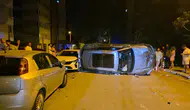 Muratpaşa'da 4 Araca Çarpıp Takla Attı! Araç Sahipleri Şoke Oldu