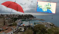 Antalya Meteoroloji Haritası Yemyeşil: Tüm İlçelerde Sağanak Var