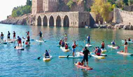 Alanya Kızılkule Açıklarında SUP'larla Temizlik Yaptılar: İthal Atık Yasağı Çağrısı