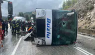 Isparta-Antalya Yolunda Otobüs Devrildi: 1 Ölü, 8 Yaralı