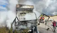 Manavgat'ta Freni Boşalan Alev Topu Minibüse Çarpmasın Diye Kendini Yola Fırlattı