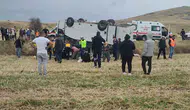 Afyonkarahisar'da Midibüs Şarampole Devrildi! 25 Yaralı