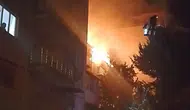 Burdur Gölhisar'da Apartman Çatısında Yangın Paniği