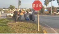 Manavgat'ta Servis Otobüsü ile Motosiklet Çarpıştı: 1 Yaralı