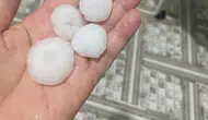 Meteoroloji Uyarmıştı! Hatay'ın İlçelerinde Ceviz Büyüklüğünde Dolu Yağdı
