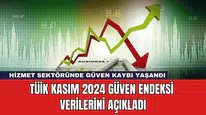 TÜİK Kasım 2024 Güven Endeksi Verilerini Açıkladı