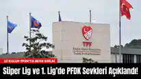 Süper Lig ve 1. Lig’de PFDK Sevkleri Açıklandı!