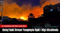 Hatay’daki Orman Yangınıyla İlgili 1 Kişi Gözaltında