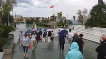 Yağmura Rağmen Antalya Turu Yaptılar