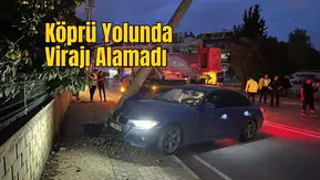 Manavgat’ta Aydınlatma Direğine Çarptı, Mahalleyi Karanlığa Gömdü