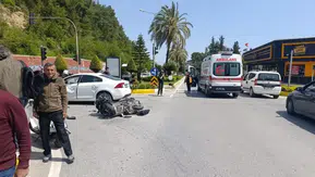 Manavgat’ta Gençlerin Motosiklet Keyfi Hastanede Bitti