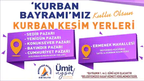 Muratpaşa Belediyesi Kurban Kesim Yerleri