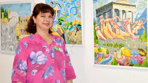 Antalyalı Ressam Semra Erkal Yörük Motiflerini Tuvale Taşıdı