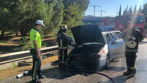 Antalya'da Hastane Dönüşü Facia: Otomobil Alevlere Teslim Oldu