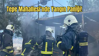 Alanya’da Şantiyede Korkutan Yangın: İşçi Konteyneri Alev Alev Yandı