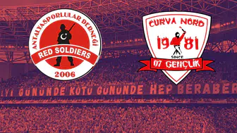 Antalyaspor Tribünlerinde Dev Oluşum! Red Soldiers ve 07 Gençlik Birleşti!