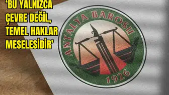 Antalya Barosu'ndan Cumhurbaşkanı Kararına Karşı Dava!
