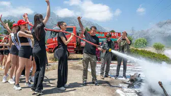 Kemer'de Güzellik Kraliçesi Adaylarına COP31 Kapsamında Ateşle Mücadele Eğitimi